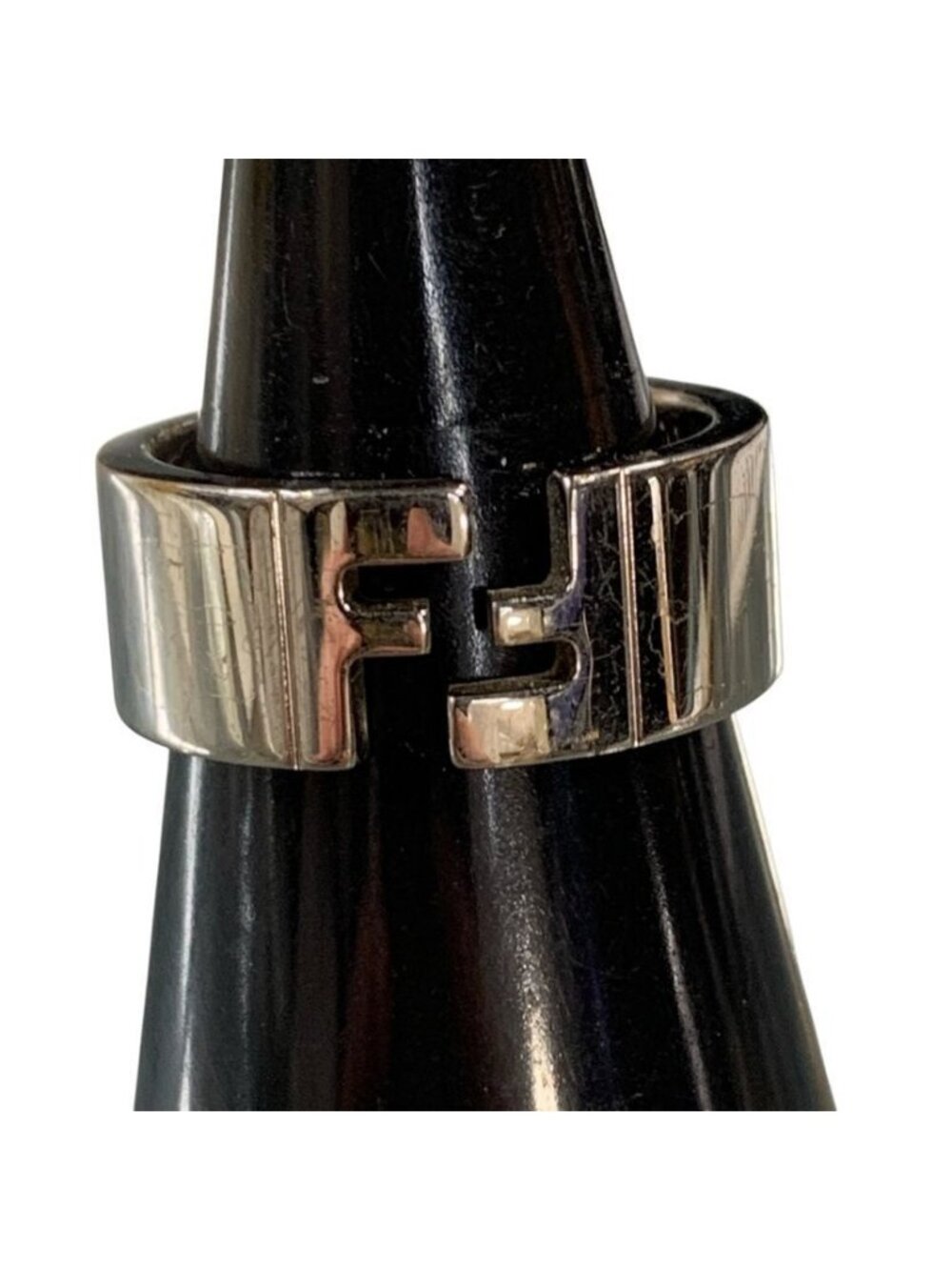 Fendi FF Motif Wide Band Ring